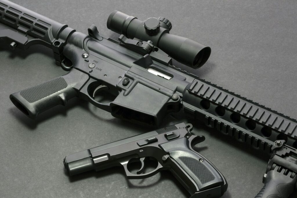 Handgun with rifle